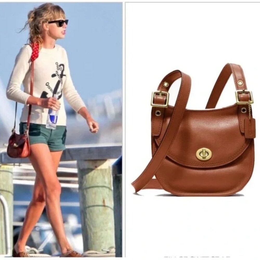 Coach Saddle Crossbody Bag in Rich Brown Leather